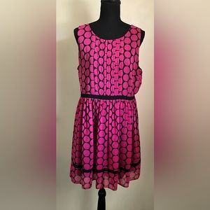 Fuchsia Polka Dot Dress